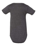 BELLA + CANVAS 100B Infant Jersey One Piece - Dark Grey Heather - back