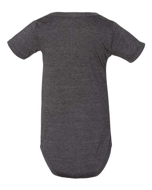 BELLA + CANVAS 100B Infant Jersey One Piece - Dark Grey Heather - back