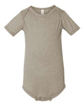 BELLA + CANVAS 100B Infant Jersey One Piece - Heather Stone - front