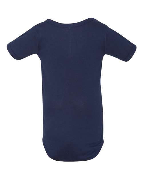 BELLA + CANVAS 100B Infant Jersey One Piece - Navy - back