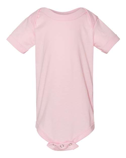 BELLA + CANVAS 100B Infant Jersey One Piece - Pink - front