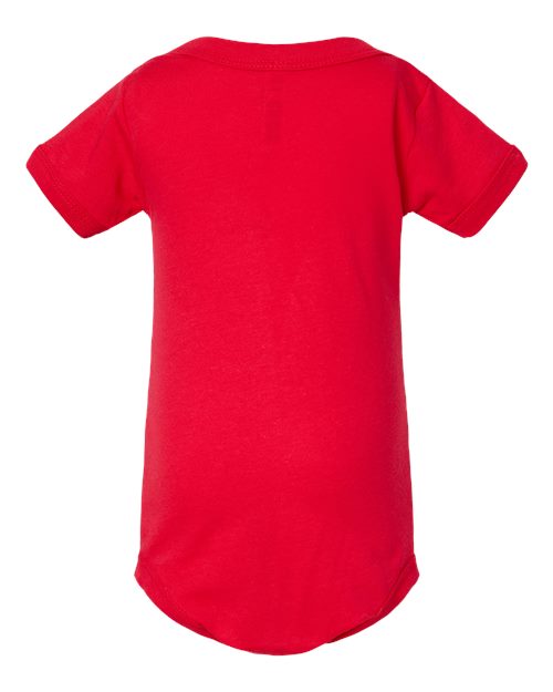 BELLA + CANVAS 100B Infant Jersey One Piece - Red - back