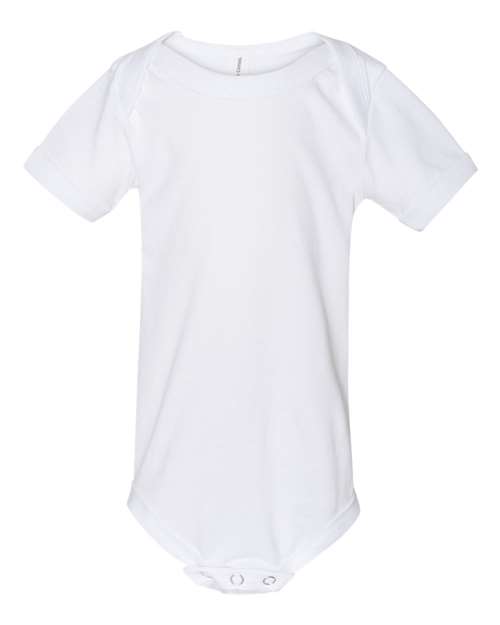 BELLA + CANVAS 100B Infant Jersey One Piece - White - front