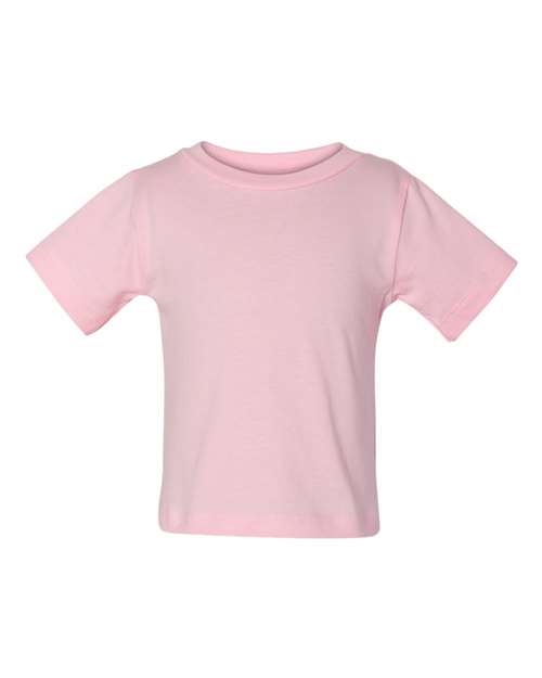 BELLA + CANVAS 3001B Infant Jersey Tee - Pink - front