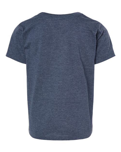 BELLA + CANVAS 3001T Toddler Jersey Tee - Heather Navy - back
