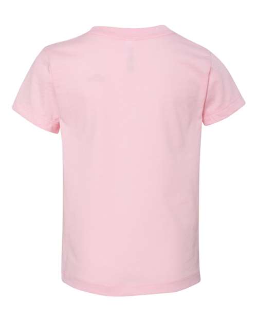 BELLA + CANVAS 3001T Toddler Jersey Tee - Pink - back