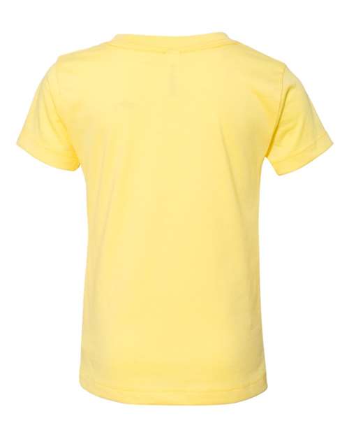 BELLA + CANVAS 3001T Toddler Jersey Tee - Yellow - back