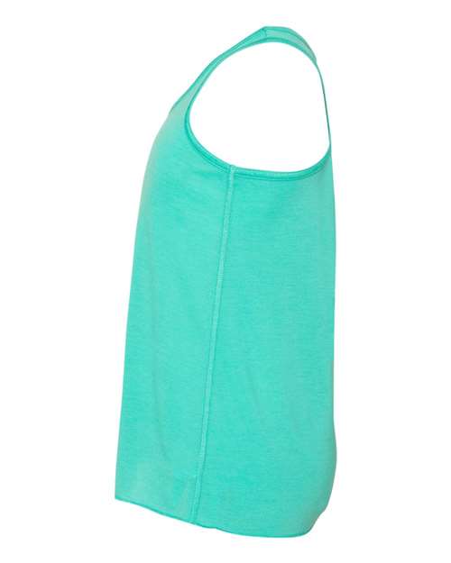 BELLA + CANVAS 8800Y Youth Flowy Racerback Tank - Teal - side