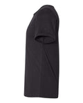 BELLA + CANVAS 3014 Unisex Raw Neck Tee - Black - side