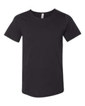 BELLA + CANVAS 3014 Unisex Raw Neck Tee - Black - front