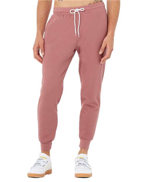 Bella + Canvas 3727 Sponge Fleece Joggers - Mauve - model front