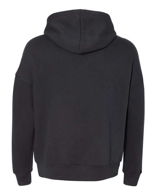 BELLA + CANVAS 3729 Unisex Sponge Fleece Drop Shoulder Hoodie Sweatshirt - Black - back
