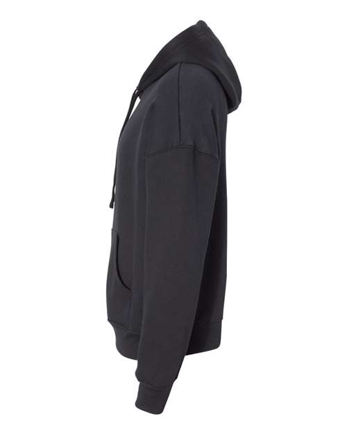 BELLA + CANVAS 3729 Unisex Sponge Fleece Drop Shoulder Hoodie Sweatshirt - Black - side