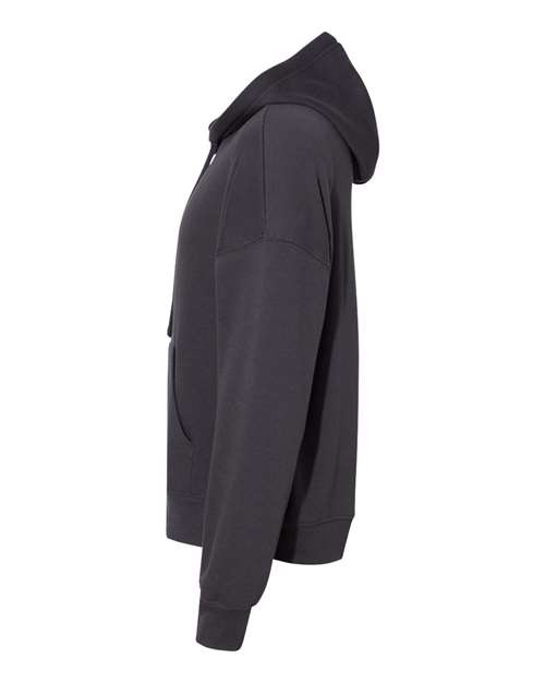 BELLA + CANVAS 3729 Unisex Sponge Fleece Drop Shoulder Hoodie Sweatshirt - Dark Grey - side
