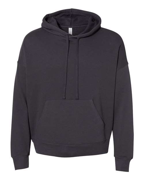 BELLA + CANVAS 3729 Unisex Sponge Fleece Drop Shoulder Hoodie Sweatshirt - Dark Grey - front
