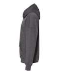 BELLA + CANVAS 3729 Unisex Sponge Fleece Drop Shoulder Hoodie Sweatshirt - Dark Grey Heather - side
