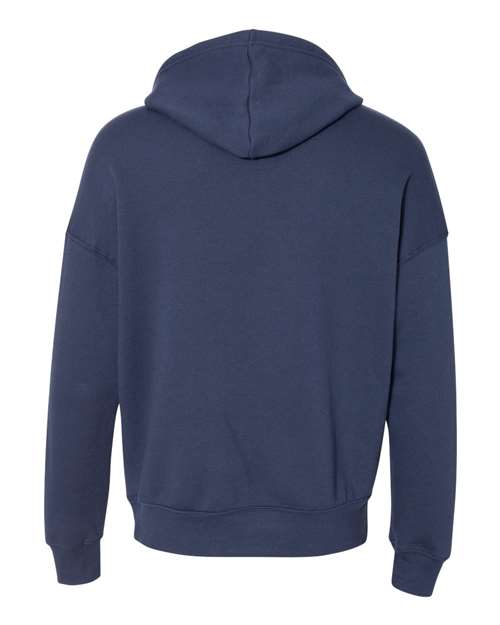 BELLA + CANVAS 3729 Unisex Sponge Fleece Drop Shoulder Hoodie Sweatshirt - Navy - back