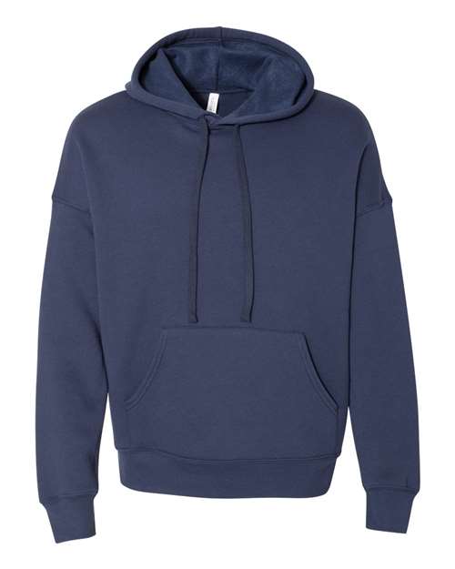 BELLA + CANVAS 3729 Unisex Sponge Fleece Drop Shoulder Hoodie Sweatshirt - Navy - front