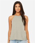 BELLA + CANVAS 8809 Women's Flowy High-Neck Tank - Heather Stone - model front