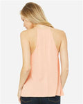 BELLA + CANVAS 8809 Women's Flowy High-Neck Tank - Peach - model back
