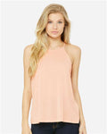 BELLA + CANVAS 8809 Women's Flowy High-Neck Tank - Peach - model front