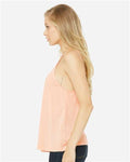 BELLA + CANVAS 8809 Women's Flowy High-Neck Tank - Peach - model side