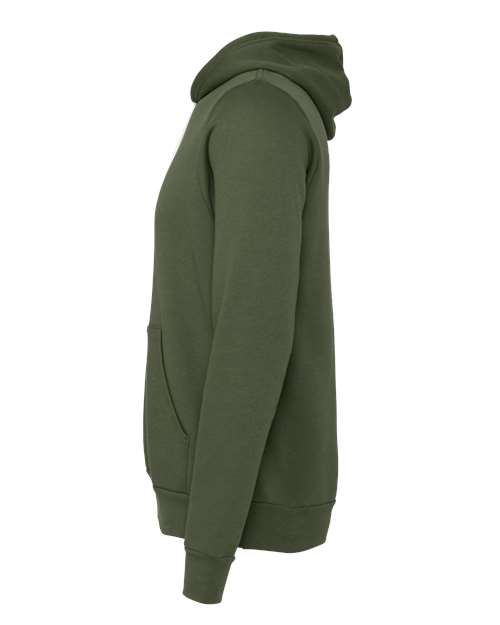 Bella+Canvas 3719 Unisex Sponge Fleece Pullover Hoodie - Military Green - side