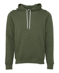 Bella+Canvas 3719 Unisex Sponge Fleece Pullover Hoodie - Military Green - flat front
