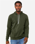 Bella+Canvas 3719 Unisex Sponge Fleece Pullover Hoodie - Military Green - model front