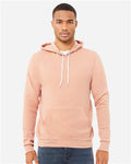 Bella+Canvas 3719 Unisex Sponge Fleece Pullover Hoodie - Peach - model front