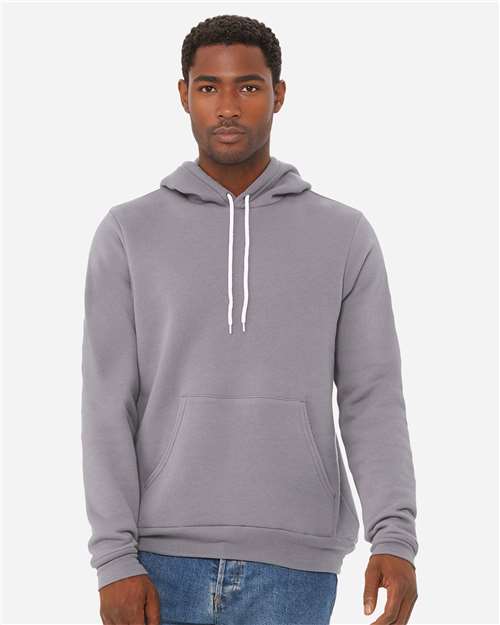 Bella+Canvas BC3719 Unisex Sponge Fleece Pullover Hoodie - Storm - model front