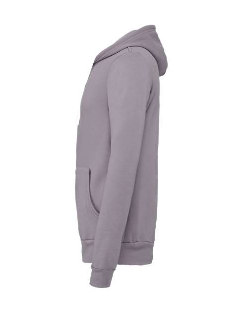 Bella + Canvas 3739 Sponge Fleece Full-Zip Hoodie Sweatshirt - Storm - side