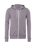 Bella + Canvas 3739 Sponge Fleece Full-Zip Hoodie Sweatshirt - Storm - flat front