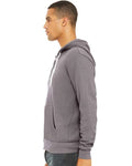 Bella + Canvas 3739 Sponge Fleece Full-Zip Hoodie Sweatshirt - Storm - model side