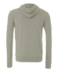 Bella + Canvas 3739 Sponge Fleece Full-Zip Hoodie Sweatshirt - Heather Stone - back