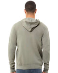 Bella + Canvas 3739 Sponge Fleece Full-Zip Hoodie Sweatshirt - Heather Stone - model back