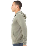 Bella + Canvas 3739 Sponge Fleece Full-Zip Hoodie Sweatshirt - Heather Stone - model side