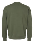 Bella + Canvas 3945 Sponge Fleece Drop Shoulder Crewneck Sweatshirt - Military Green - back