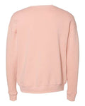 Bella + Canvas 3945 Sponge Fleece Drop Shoulder Crewneck Sweatshirt - Peach - back