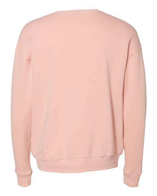 Bella + Canvas 3945 Sponge Fleece Drop Shoulder Crewneck Sweatshirt - Peach - back