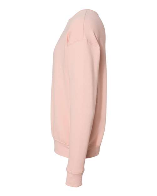 Bella + Canvas 3945 Sponge Fleece Drop Shoulder Crewneck Sweatshirt - Peach - side