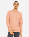 Bella + Canvas 3945 Sponge Fleece Drop Shoulder Crewneck Sweatshirt - Peach - model front