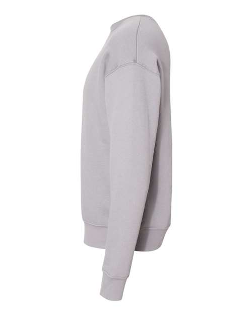 Bella + Canvas 3945 Sponge Fleece Drop Shoulder Crewneck Sweatshirt - Storm - side