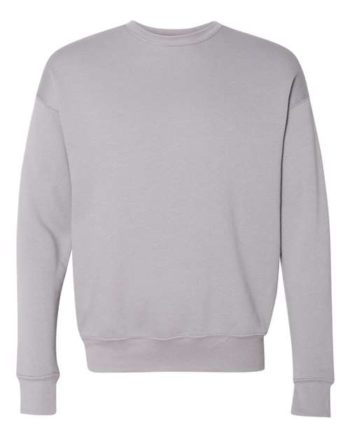 Bella + Canvas 3945 Sponge Fleece Drop Shoulder Crewneck Sweatshirt - Storm - flat front