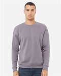 Bella + Canvas 3945 Sponge Fleece Drop Shoulder Crewneck Sweatshirt - Storm - model front