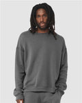Bella + Canvas 3945 Sponge Fleece Drop Shoulder Crewneck Sweatshirt - Asphalt - model front