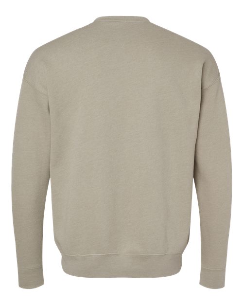 Bella + Canvas 3945 Sponge Fleece Drop Shoulder Crewneck Sweatshirt - Heather Stone - back