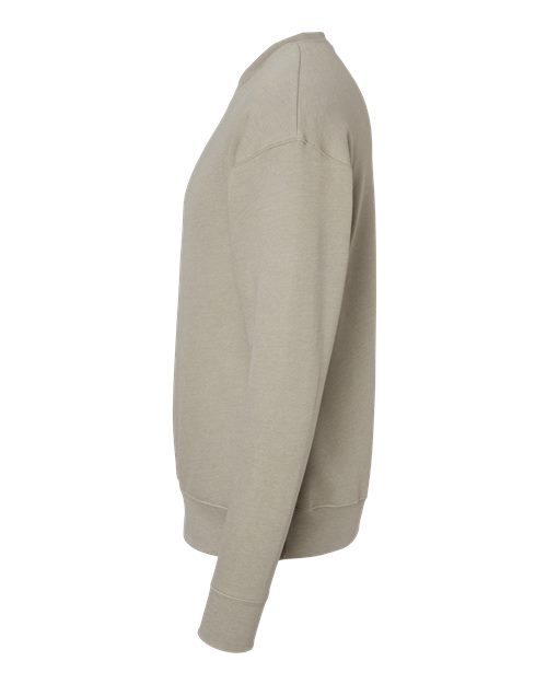Bella + Canvas 3945 Sponge Fleece Drop Shoulder Crewneck Sweatshirt - Heather Stone - side