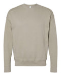 Bella + Canvas 3945 Sponge Fleece Drop Shoulder Crewneck Sweatshirt - Heather Stone - flat front