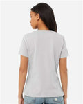 BELLA + CANVAS 6400 Women’s Relaxed Jersey Tee - Solid Athletic Grey - model back